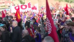 CLEAN : Thousands attend climate protest in Rome during G20 summit News Clip