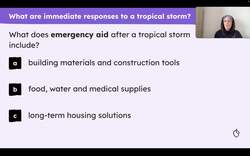 Tropical storms – responses Instructional Video