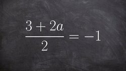 Solving an equation with two terms in the numerator Instructional Video