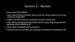 AWS Certified Solutions Architect Associate (SAA-C02) Exam Prep Course - Section 3 Review Instructional Video