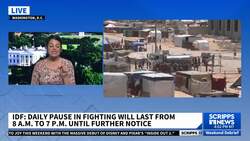 Israel's army says it will pause daytime fighting along a route in southern Gaza to help flow of aid News Clip