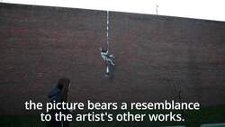 Possible Banksy artwork appears on Reading prison wall News Clip