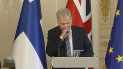 Boris Johnson and President of Finland press conference News Clip