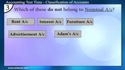 Accounting Test Time: Classification of Accounts Instructional Video