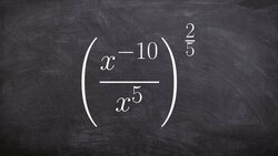 Simplifying an expression raised to a rational power Instructional Video