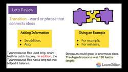 Using Transition Words to Connect Ideas in a Paragraph Instructional Video