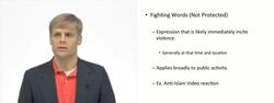 Unprotected Speech Fighting Words Instructional Video