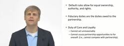 Duties within a Partnership Instructional Video