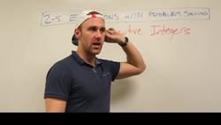 EQUATIONS WITH PROBLEM SOLVING - Algebra 2.5 Instructional Video