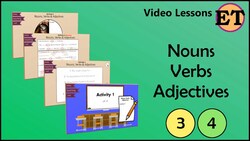 Nouns Verbs & Adjectives | Video Lessons Instructional Video