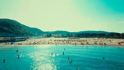 Aerial view of Ağva Stock Footage