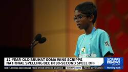 Florida 7th grader wins 2024 Scripps National Spelling Bee after dramatic 'spell-off' News Clip
