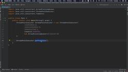 Java Multithreading and Parallel Programming Masterclass - Monitoring the Performance of a ThreadPool Instructional Video