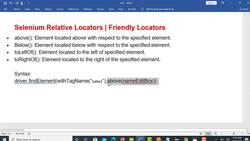 Selenium WebDriver with Java - Basics to Advanced and Frameworks - Introduction to Relative Locators Instructional Video
