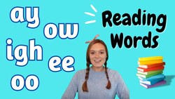 ay ee igh ow oo Words | Learn to Read | Blending Practice | British Teacher Instructional Video