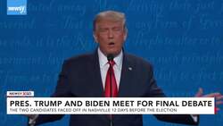 President Trump And Joe Biden Face Off In Final Debate News Clip