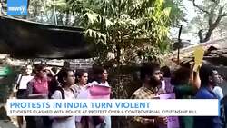 Students And Police Clash In India Over Controversial Citizenship Bill News Clip