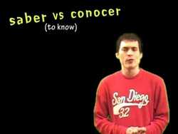 02 Spanish lesson - Saber vs conocer Instructional Video