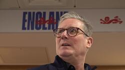 Sir Keir Starmer meets Sarina Wiegman and Martin Keown during visit to St George's Park News Clip