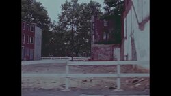 Dilapidated Inner City Neighborhood, 1970s Stock Footage