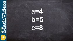 Law of Cosines calculator SSS Instructional Video