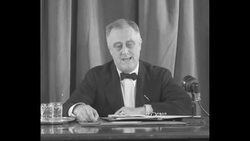 Pres. Franklin Roosevelt's fireside chat on reorganization of the judiciary News Clip