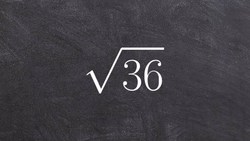 Learn how to take the square root of a number using the identity element Instructional Video