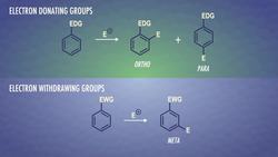 More EAS - Electron Donating and Withdrawing Groups: Crash Course Organic Chemistry Instructional Video