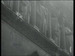 Liberation celebrations in Paris with de Gaulle, German snipers attack, Eisenhower visits, victory parade, August 1944 Stock Footage