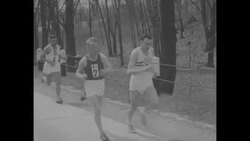 Veikko Karvonen of Finland wins the Boston Marathon, 1954 News Clip