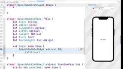 SwiftUI iOS 16 Crash Course - Emoji Quote App in SwiftUI - Speech Bubble View - Part 1 Instructional Video