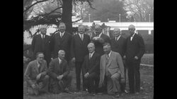 President Hoover holds Stanford University football team reunion at White House News Clip