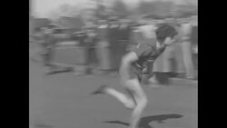 Athlete Stella Walsh interview and athletic demonstration News Clip