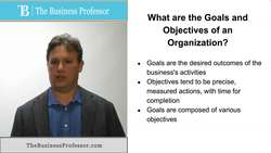 Goals and Objectives of an Organization Instructional Video