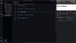Modern JavaScript from the Beginning - Second Edition - Array Challenges Instructional Video