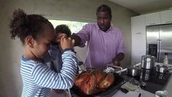 Holiday Season Mix Race Friend Family Indoor Stock Footage