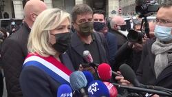 CLEAN : French far right leader lays wreath in Paris to mark 1st May, criticises covid strategy News Clip