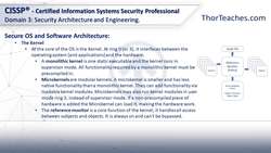 CISSP® Certification Domain 3: Security Architecture and Engineering Video Boot Camp for 2022 - Secure operating systems and software architecture Instructional Video