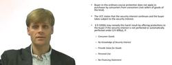Security Interest in Consumer Goods purchased from Consumers Instructional Video