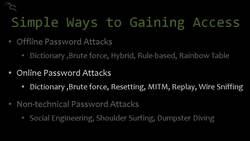 Various Password Attacks Instructional Video