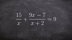 Learn to solve a rational equation by multiplying by the LCD Instructional Video