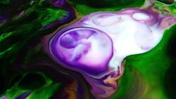 Abstract Colorful Mixing Oil And Paint Blasting Background Texture Stock Footage