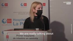 Surgeons in Spain perform world's first successful intestine transplant on 13-month-old girl News Clip