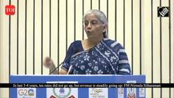 In last 3-4 years, tax rates did not go up, but revenue is steadily going up: FM Nirmala Sitharaman News Clip