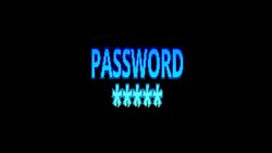 Retro video game PASSWORD word text. Stock Footage