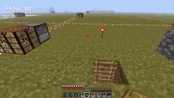 Minecraft Tutorial: How to Make a Trapdoor in Minecraft Instructional Video