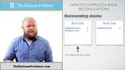 Steps in a Bank Reconciliation - Accounting Instructional Video