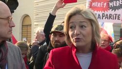 CLEAN : Rally against plans to widen French IVF law to include all women News Clip