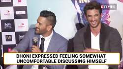Did you know MS Dhoni once lost his cool while helping Sushant Singh Rajput prepare for his biopic? News Clip
