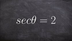 Evaluate the six trig functions using a right triangle and secant of theta Instructional Video